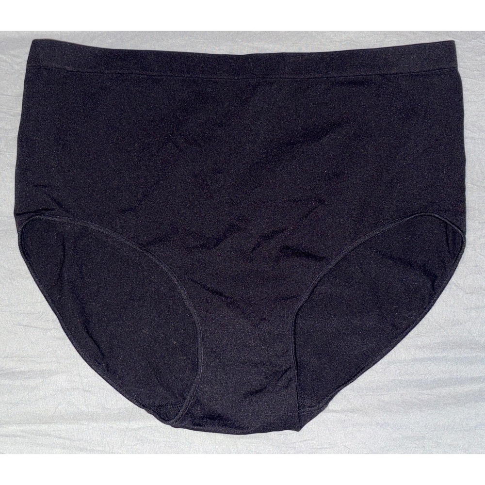 NEW Auden Women's Black Seamless Microfiber Briefs Panties, Medium‎